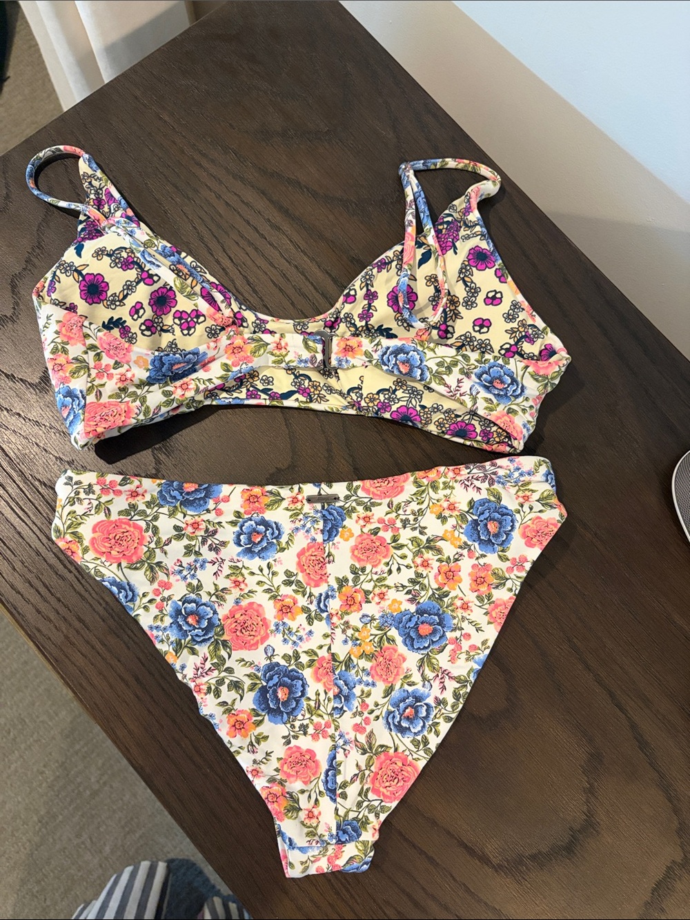 Maaji medium Floral Two-Piece Bikini - Blue & Pink Flowers - Picture 2 of 2